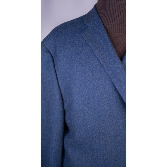 Jos A Bank 1905 Solid Blue Sz 52R/S Sport Coat Jacket Blazer Two Button Wool - Picture 5 of 13